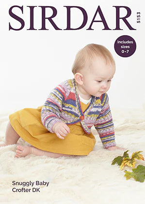 Knitting Pattern 5153 - Bolero in Baby Crofter DK