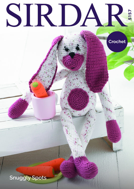Crochet Pattern 5157 - Rabbit in Snuggly Spots DK & Snuggly DK