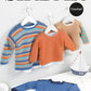Crochet Pattern 5202 - Sweaters in Snuggly DK