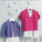 Knitting Pattern 5216 - Girls Cardigans in Snuggly Baby Bamboo DK