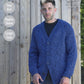 Knitting Pattern 5307 - V Neck Cardigan & Sweater Knitted in Big Value Super Chunky Stormy