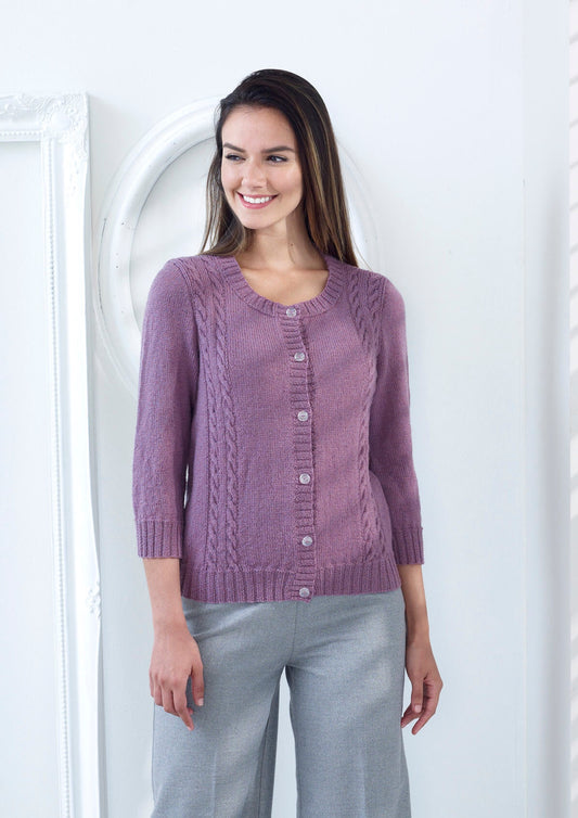 Knitting Pattern 5348 - Top & Sweater Knitted in Merino Blend 4Ply