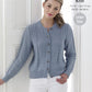 Knitting Pattern 5368 - Sweater & Cardigan Knitted in Cottonsoft DK