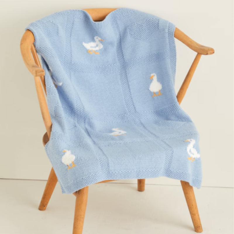 Knitting Pattern 5376 - Duck Cardigan & Blanket in Snuggly Cashmere Merino DK