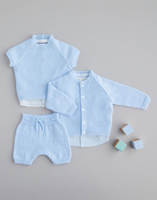 Knitting Pattern 5467 - THREE-PIECE OUTFIT IN SNUGGLY 3PLY