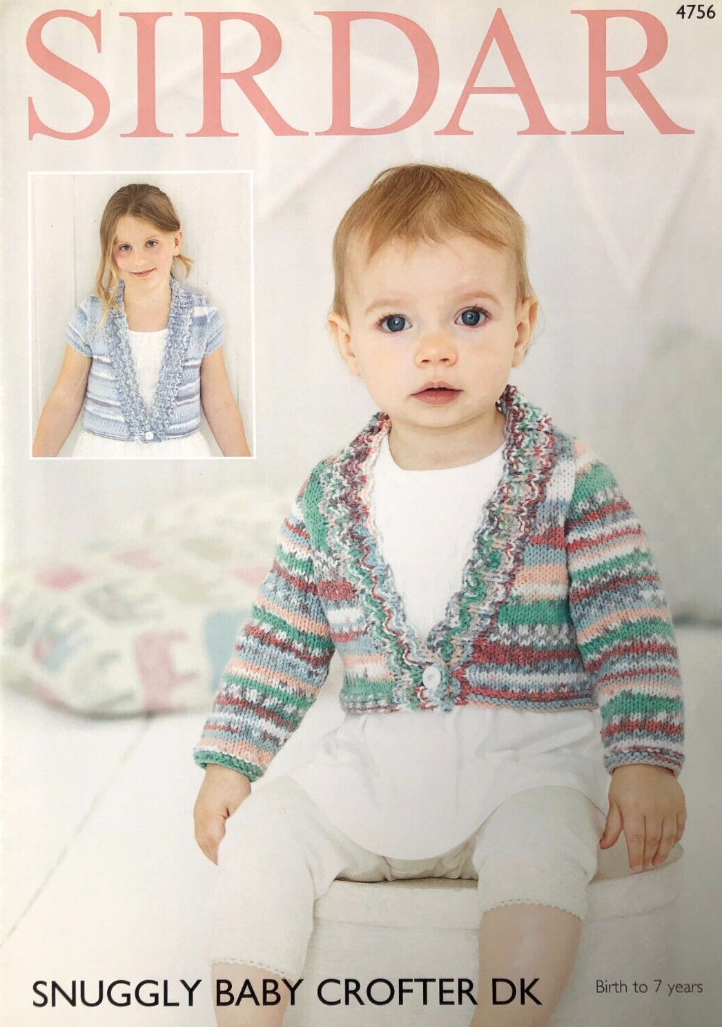 Knitting Pattern 4756 - Cardigans in Baby Crofter DK