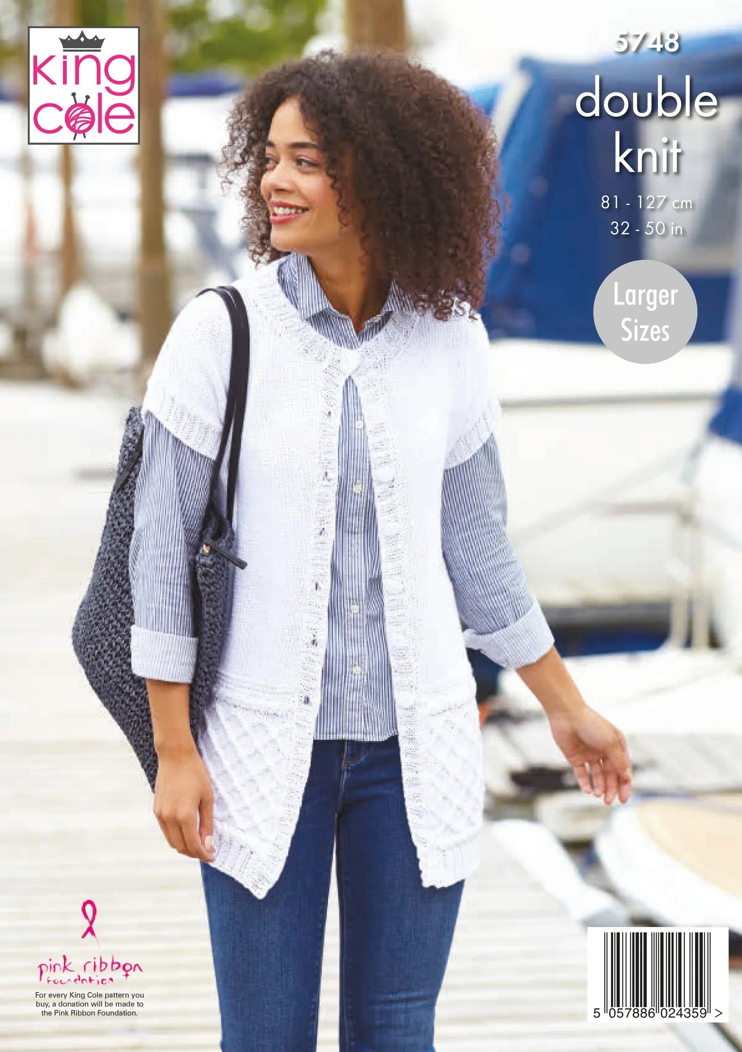 Knitting Pattern 5748 - Jacket & Waistcoat in King Cole DK