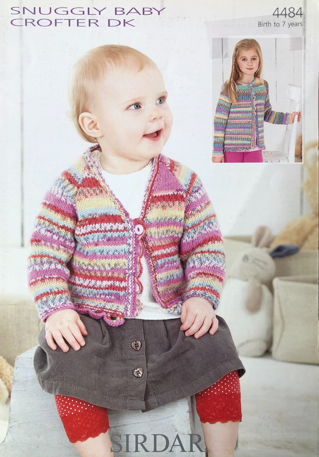 Knitting Pattern 4484 - Cardigan in Baby Crofter DK