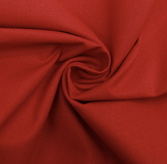 DYED 100% COTTON- RED 44” wide