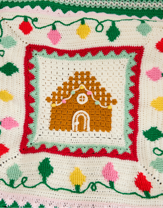 Christmas Crochet Along - Gingerbread Blanket - 15 Ball Kit