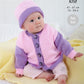 Knitting Pattern 6001 - Cardigans Knitted in Comfort Baby DK