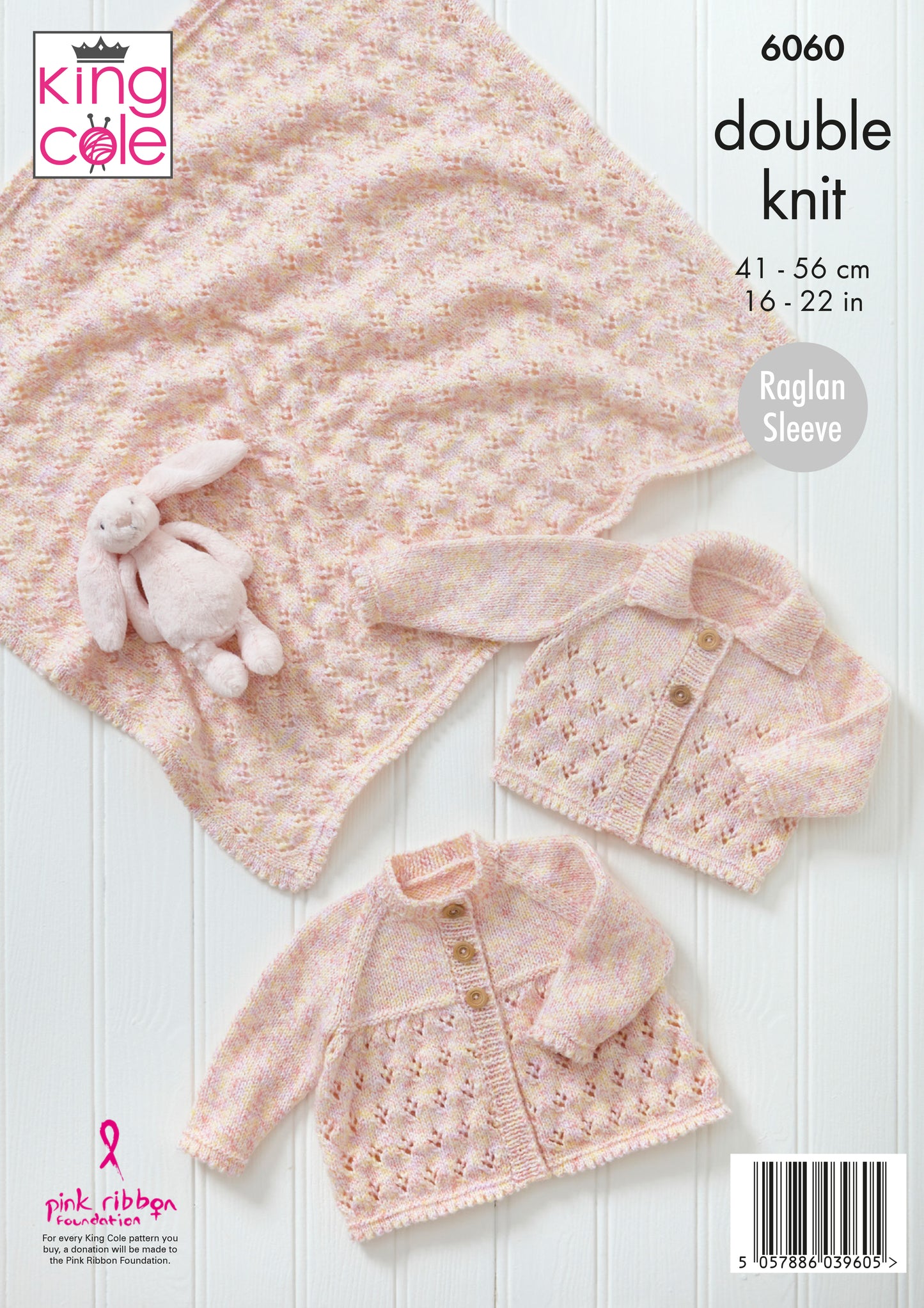 Knitting Pattern 6060 - Jacket, Cardigan, & Blanket Knitted in Cloud Nine DK