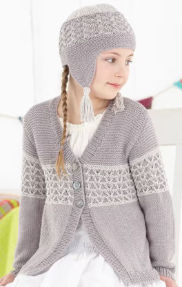 Knitting Pattern 4588 - Cardigans & Helmet in Snuggly Baby Bamboo DK
