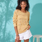 Knitting Pattern 6127 - Sweater & Top Knitted in Linendale Reflections DK