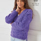 Knitting Pattern 6132 - Sweater & Cardigan Knitted in Pricewise Twirly DK