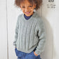 Knitting Pattern 6155 - Sweater & Slipover Knitted in Simply Denim DK