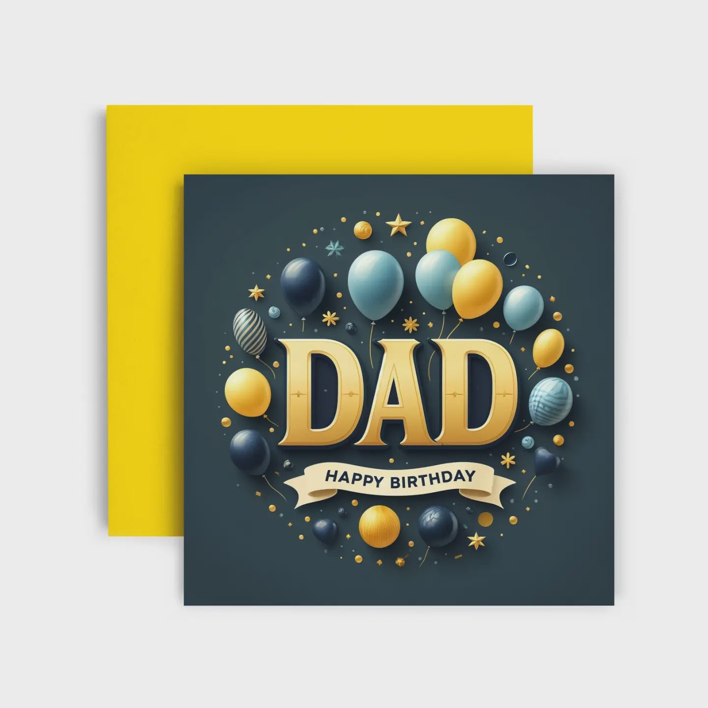 DAD - Balloons - Birthday Card