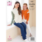 Knitting Pattern 6265 - Sweater and Cardigan in DK