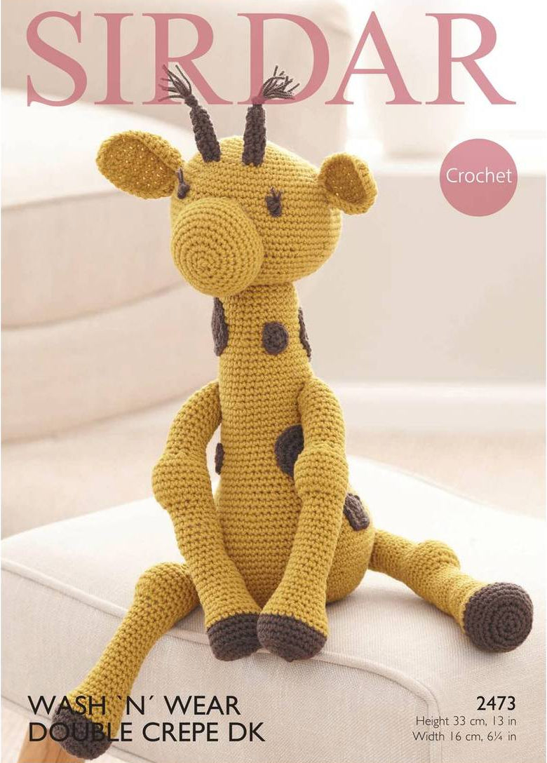Crochet Pattern 2473 - Giraffe in DK
