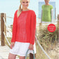 Knitting Pattern 7751 - Top & Sweater in Cotton Rich Aran
