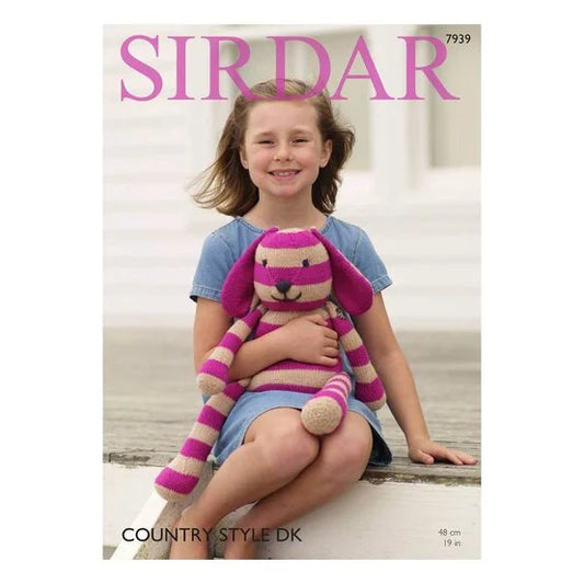 Knitting Pattern 7939 - Rabbit Soft Toy in Country Style DK