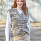 Knitting Pattern 6309 - Ladies Round and V Neck Tanks knitted in Homespun Prism Aran