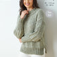 Knitting Pattern 6376 - Sweater and Vest Top knitted in Simply Denim Chunky