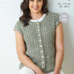 Knitting Pattern 6377 - Sweater and Waistcoat knitted in Simply Denim Chunky