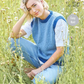 Knitting Pattern 6408 - Ladies’ Sweater and Tank Top knitted in Dalesway Chunky