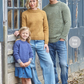 Knitting Pattern 6418 - Family Sweaters in Homespun Aran
