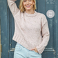 Knitting Pattern 6419 - Ladies Sweater in Homespun Aran