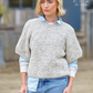 Knitting Pattern 6422 - Ladies Sweater in Homespun Aran