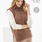 Knitting Pattern 6428 - Slipover and Waistcoat knitted in Wool Aran