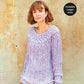 Knitting Pattern 8274 - SWEATER IN SIRDAR NO 1 STONEWASHED ARAN