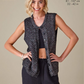 Knitting Pattern 6443 - Waistcoat and Top knitted in Firefly Aran