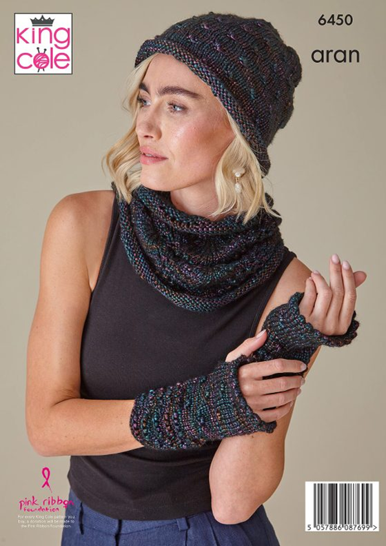 Knitting Pattern 6450 - Accessories in Firefly Aran