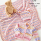 Knitting Pattern 6459 - Jacket, Hat, & Blanket in Fjord Baby DK
