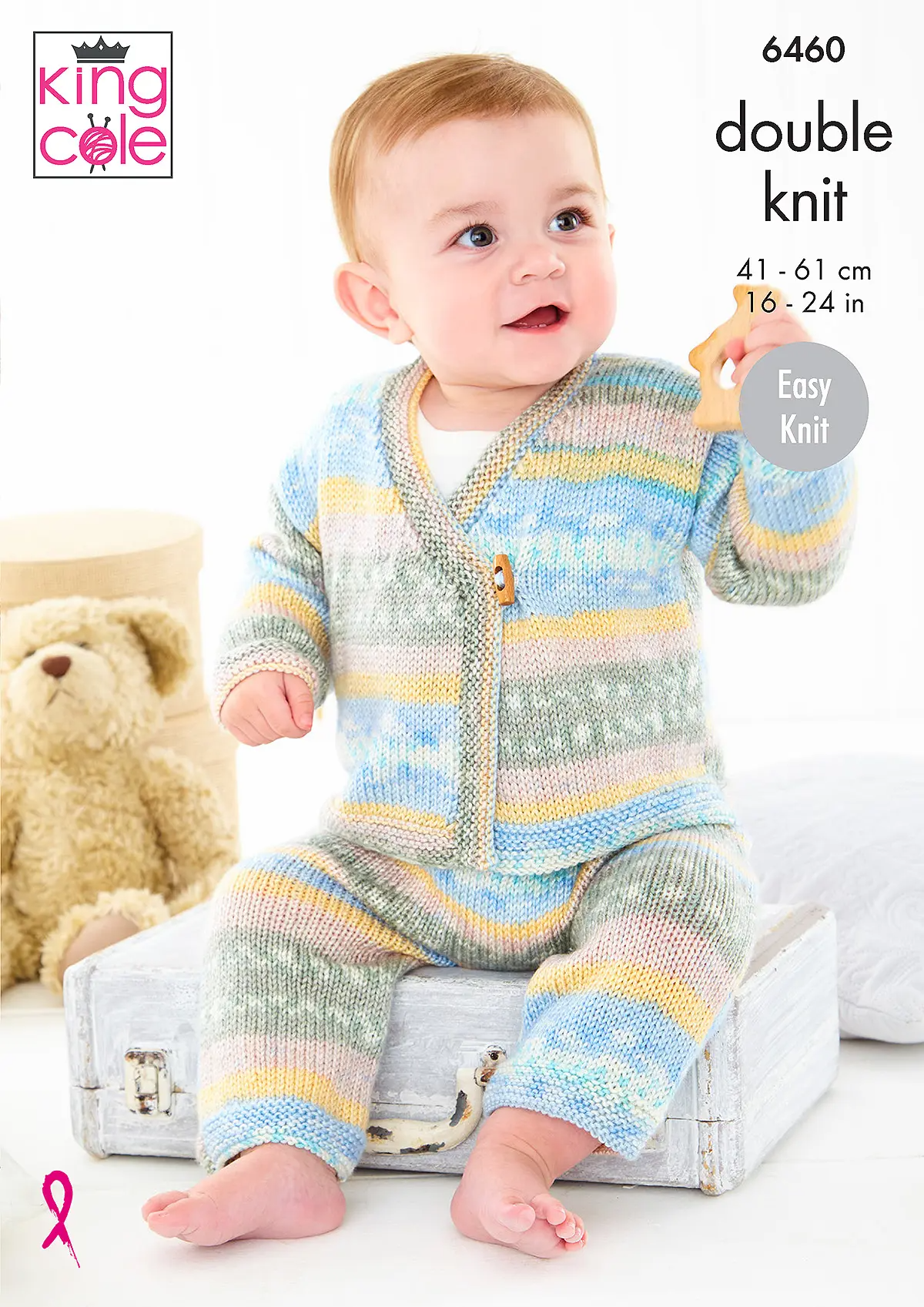 Knitting Pattern 6460 - Cardigan & Trousers in Fjord Baby DK