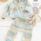 Knitting Pattern 6460 - Cardigan & Trousers in Fjord Baby DK