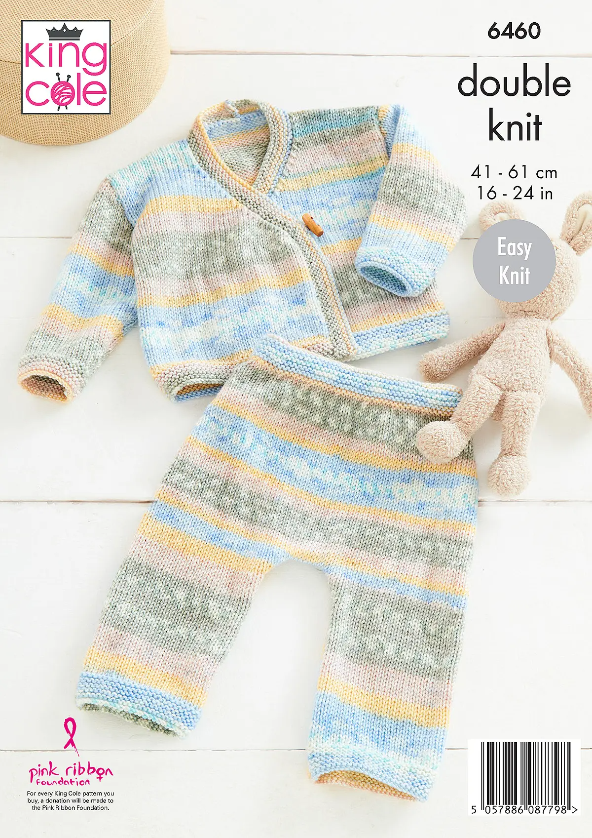 Knitting Pattern 6460 - Cardigan & Trousers in Fjord Baby DK