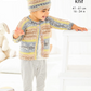 Knitting Pattern 6462 - Cardigan & Hat in Fjord Baby DK