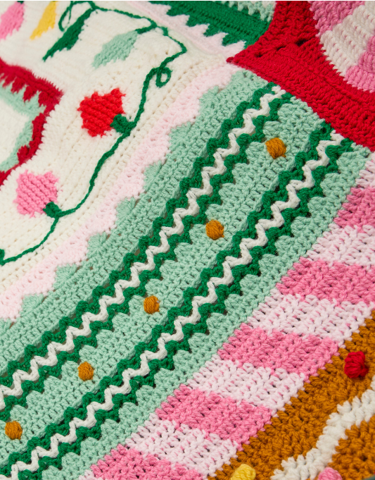 Christmas Crochet Along - Gingerbread Blanket - 15 Ball Kit