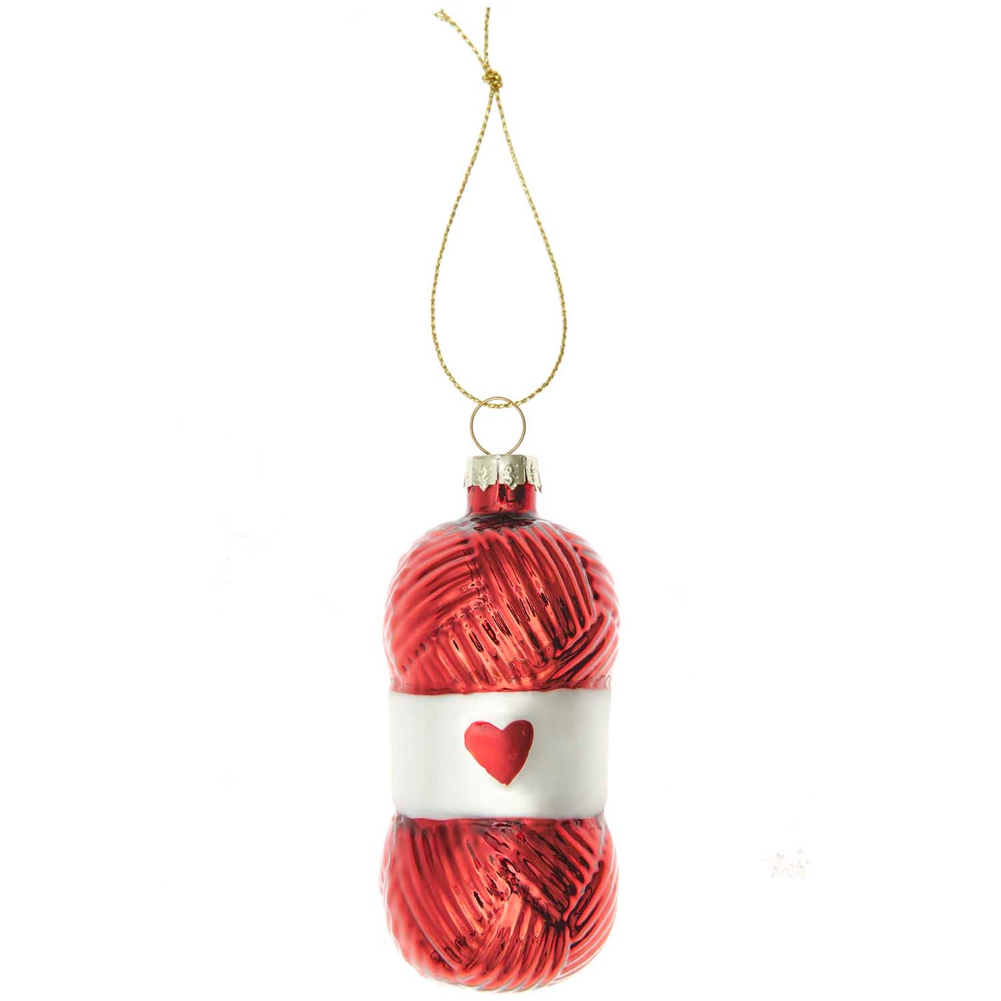 Glass Ball of Wool Bauble - 3 Colours