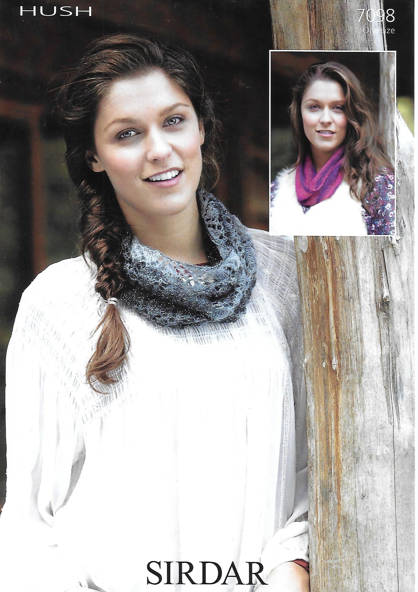 Knitting Pattern 7098 - Snoods in Sirdar Hush Lace Weight