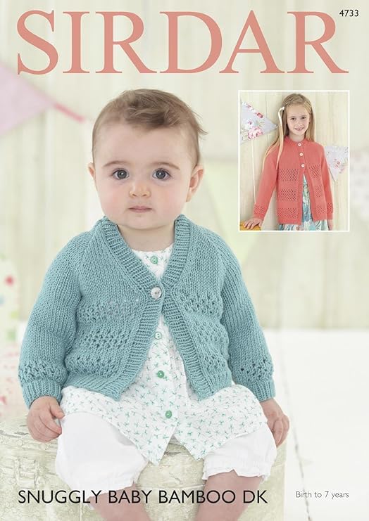 Knitting Pattern 4733 - Cardigans in Snuggly Baby Bamboo DK