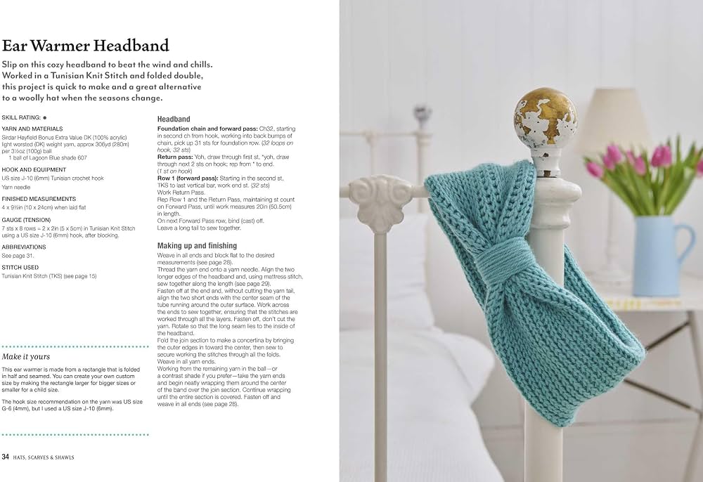 Tunisian Crochet For Beginners - 30 Projects to make