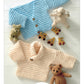 Knitting Pattern UKHKA/76 - Baby Cardigan & Sweater in DK