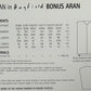 Knitting Pattern 7732 - Jacket/Cardigan in Bonus Aran