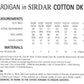 Knitting Pattern 7735 - Cardigan in Sirdar Cotton DK