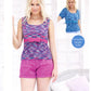 Knitting Pattern 7769 - Tops in Cotton Prints DK & Cotton DK